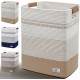 Laundry Basket with Handles - Blanket Basket & Hampers for Bedroom Aesthetic, Laundry Hampe