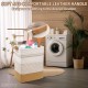 Laundry Basket with Handles - Blanket Basket & Hampers for Bedroom Aesthetic, Laundry Hampe