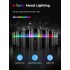 Waterless Diffuser for Essential Oil: Mini Battery Scent Diffuser for Room&Home&Car with 9 Colors LED Light - Aroma Cool Mist Obsidian Black