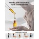 Waterless Diffuser for Essential Oil: Mini Battery Scent Diffuser for Room&Home&Car with 9 Colors LED Light - Aroma Cool Mist Obsidian Black