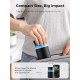 Waterless Diffuser for Essential Oil: Mini Battery Scent Diffuser for Room&Home&Car with 9 Colors LED Light - Aroma Cool Mist Obsidian Black