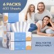 100% Cotton Face Tissues, Extra Thick Dry and Wet Use for Sensitive Skin,(600 Count)