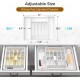 Extra Large Expandable Silverware Organizer, BPA-Free Food-Safe Cutlery Flatware Organizer